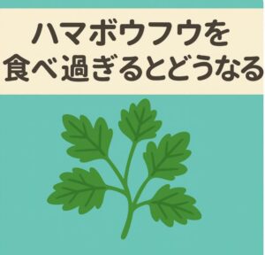 ハマボウフウを食べ過ぎるとどうなる？栄養効果と注意点をわかりやすく解説