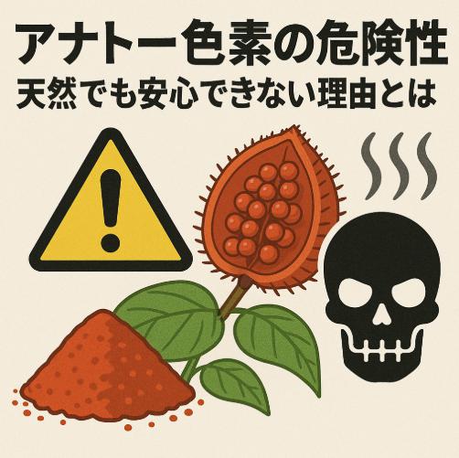 アナトー色素の危険性、天然でも安心できない理由とは
