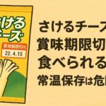 さけるチーズの賞味期限切れは食べられる？常温保存は危険？