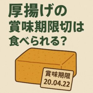 厚揚げの賞味期限切れは食べられる？2日・3日・1週間後の安全ラインを解説