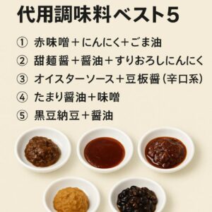 トウチジャンがない？代用できる調味料ベスト5と失敗しない選び方