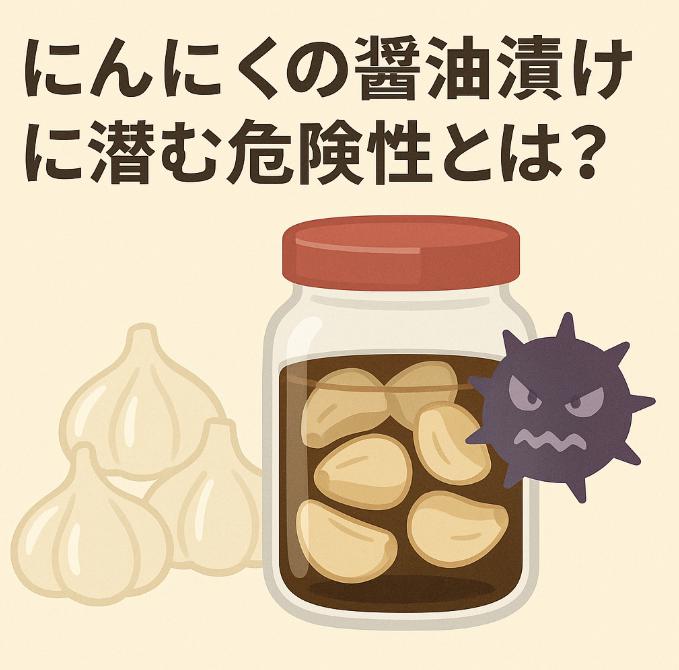 にんにくの醤油漬けに潜む危険性とは？ボツリヌス菌のリスクと安全な作り方ガイド
