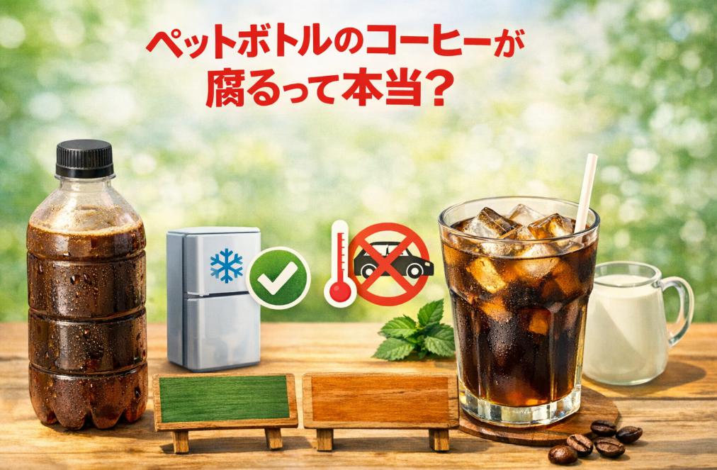 ペットボトルのコーヒーが腐るって本当？安全な保存方法まとめ