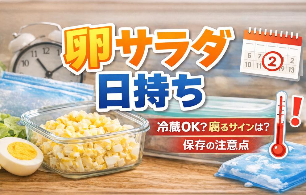 卵サラダの日持ちは1日だけ？実はやってはいけない保存法とは