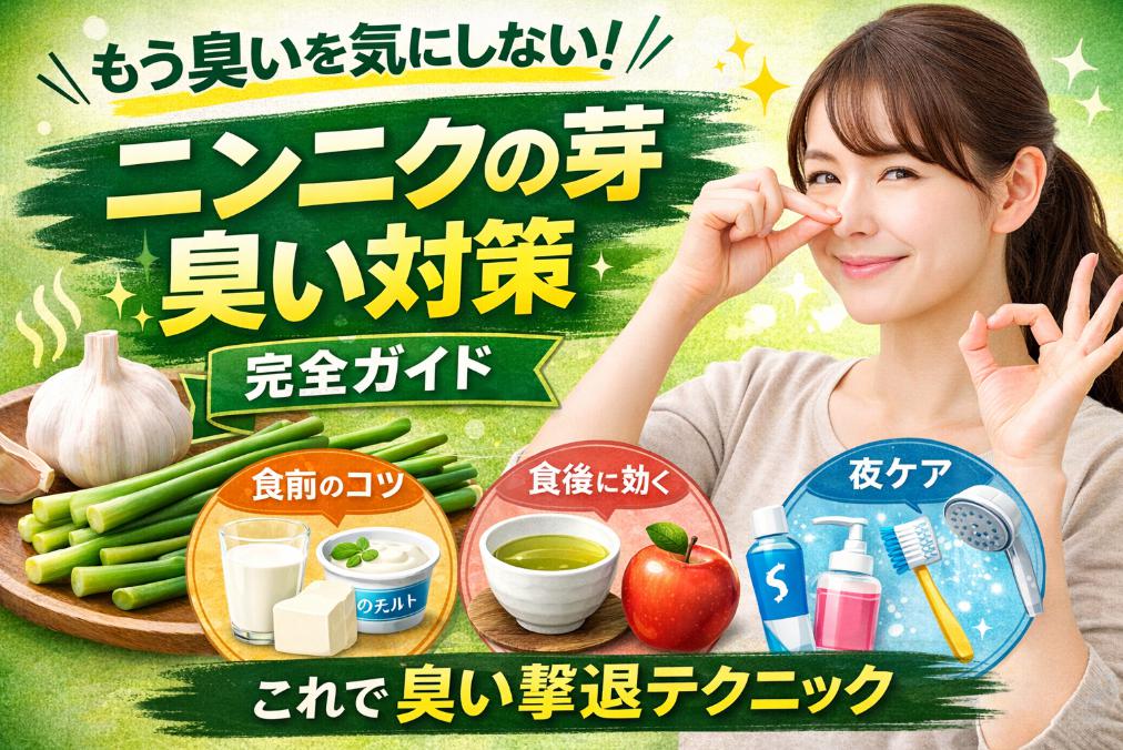 ニンニクの芽を食べても安心！臭いを消す即効テクニック12選