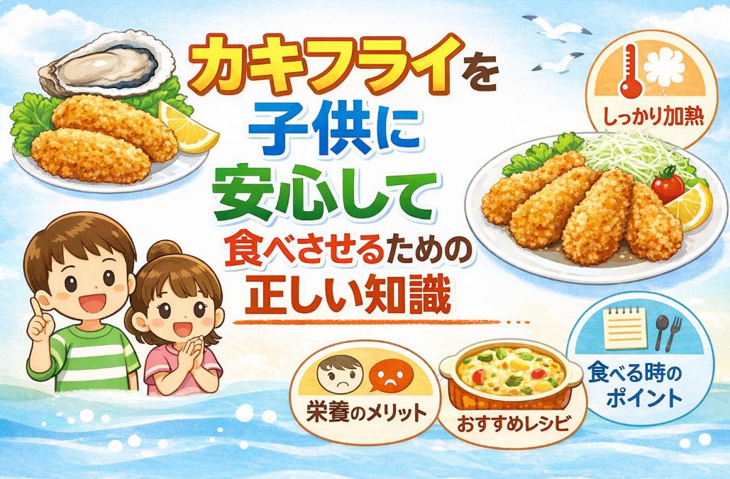 カキフライは子供が何個まで食べていい？何歳から安心して食べられる？