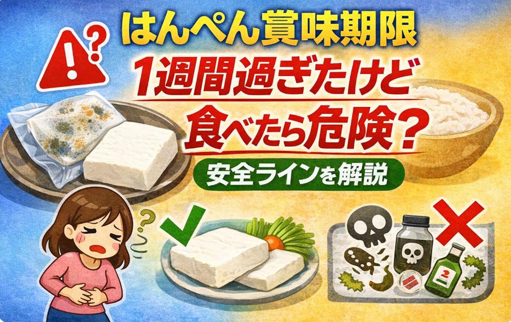 はんぺんの賞味期限が1週間過ぎたけど食べたら危険？安全ラインを解説