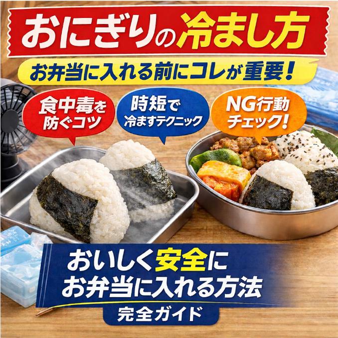 おにぎりをお弁当に入れるときは要注意！冷まし方で味と安全性が変わる理由