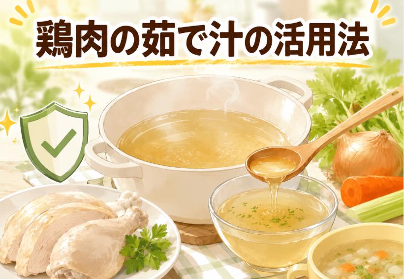 鶏肉の茹で汁は危険？栄養満点で使える活用法を徹底解説