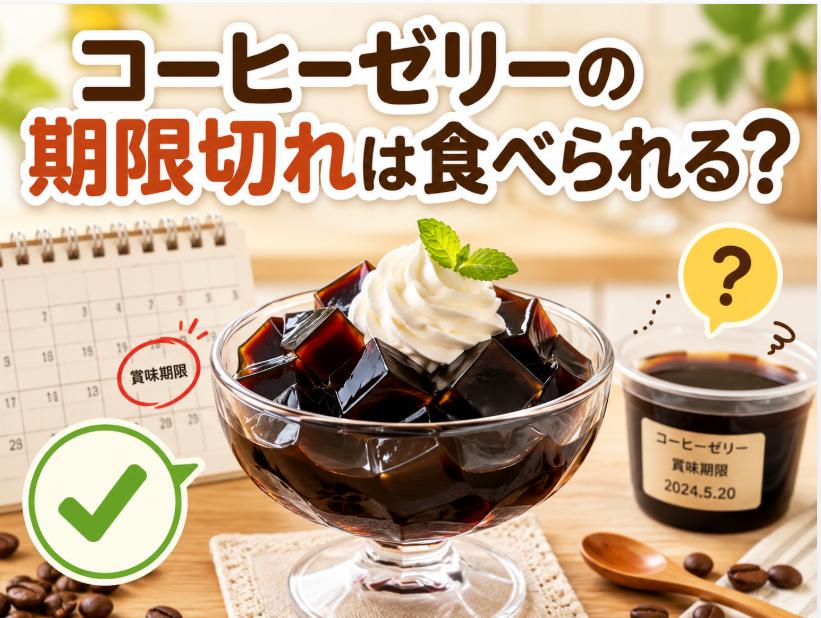 コーヒーゼリーの賞味期限切れは食べられる？安全性と見分け方を解説