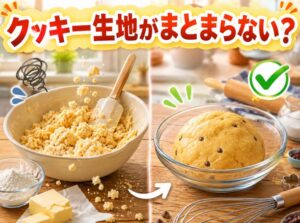 クッキー生地がまとまらない原因と対処法|失敗しないコツを徹底解説