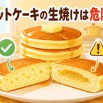 ホットケーキが生焼けでも食べられる？危険性と安全な焼き加減の見分け方