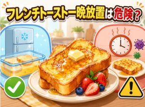 フレンチトースト一晩放置は食中毒の危険！安全な作り置き方法とは