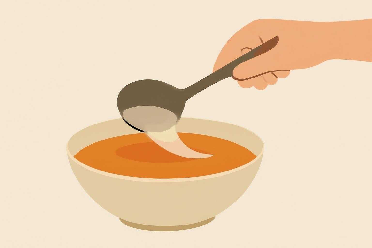 白い膜を取り除く様子をシンプルに表現したイラスト